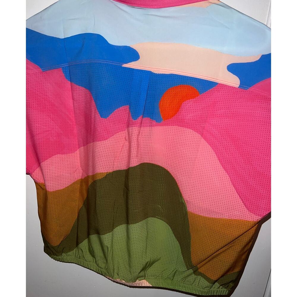 New Bad Birdie Range Short Sleeve Crop Polo Cotton Candy Skies size L - Picture 9 of 9